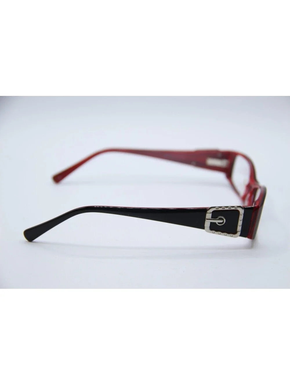 Dicaprio Dc 71 Capri Black Red Authentic Eyeglasses 51-17-140